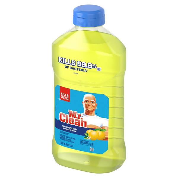 Mr Clean 45 Oz Antibacterial Summer Citrus Scent Multi Surface Cleaner 003700077131 The Home Depot
