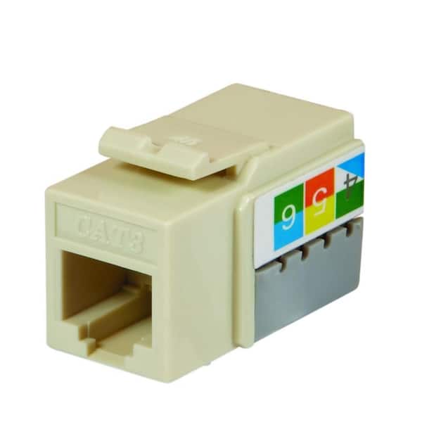 Commercial Electric Voice Grade Jack - Light Almond