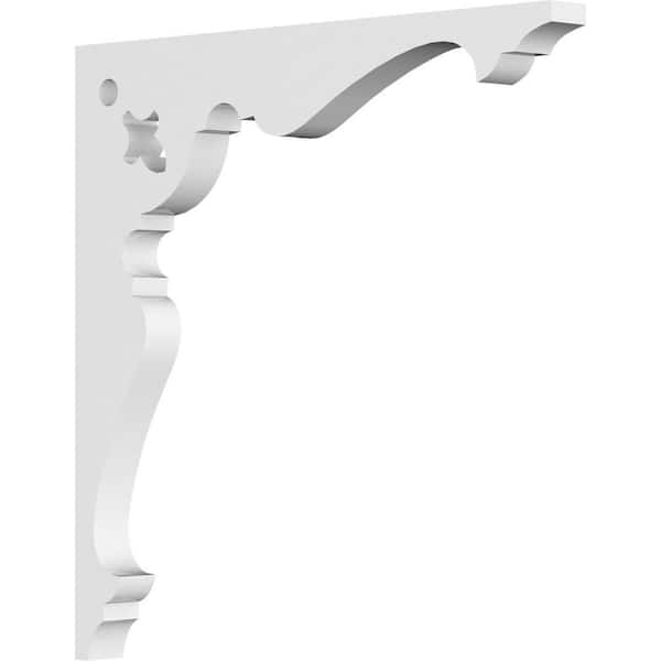 Ekena Millwork 5/8 in. W X 8 in. H X 8 in. D PVC Heath Bracket