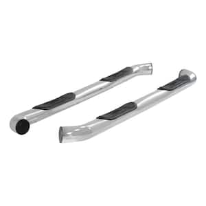 3-Inch Round Polished Stainless Steel Nerf Bars, No-Drill, Select Toyota Tundra