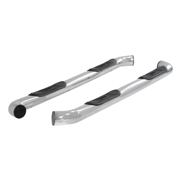 Aries 3-Inch Round Polished Stainless Steel Nerf Bars, No-Drill, Select Toyota Tundra