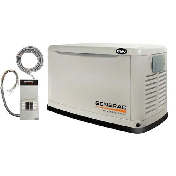 Generac 11,000-Watt Air Cooled Automatic Standby Generator with 50 Amp 12-Circuit Transfer Switch