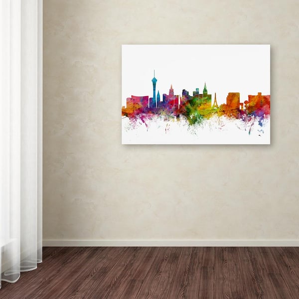 Las Vegas Nevada Skyline Las Vegas Painting Wall Art, Sport Art Prints Fan  Gift, Canvas Prints Wall Art Decor