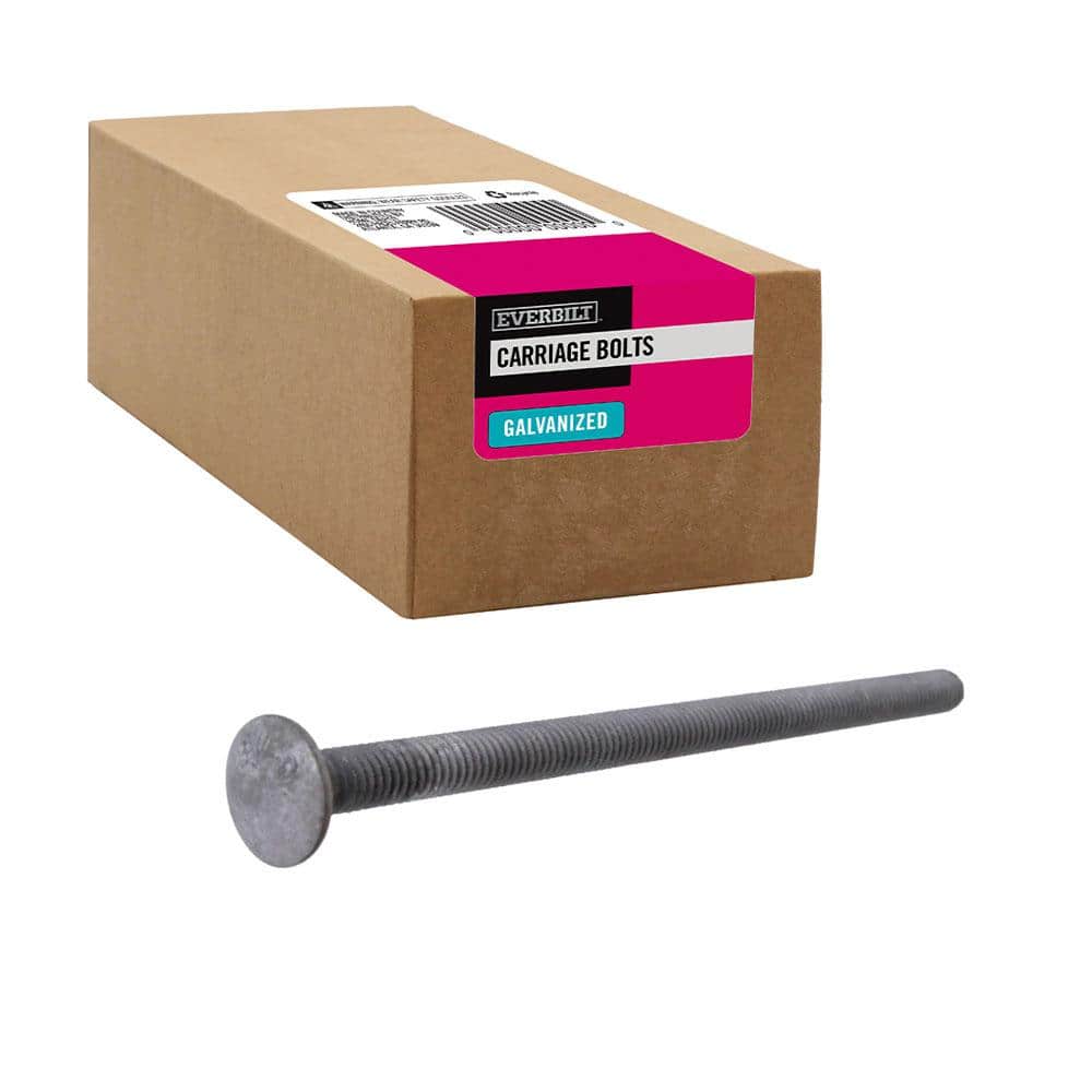 Everbilt 5/16 in.18 x 6 in. Galvanized Carriage Bolt (25Pack) 803490