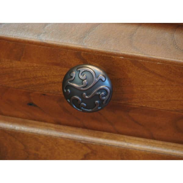 Ivy 1-1/8 in. Oil Rubbed Bronze Round Cabinet Knob