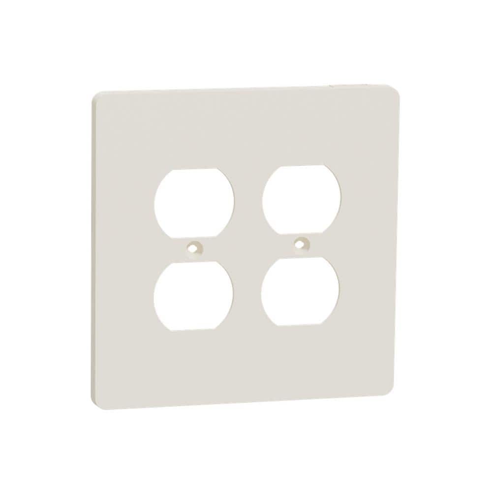 X Series 2-Gang Midsize Plus Duplex Outlet Wall Plate Matte Light Almond price history on PriceWatchPro