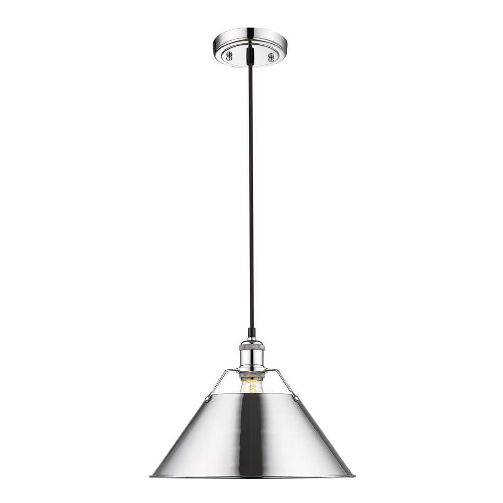 Orwell 1-Light Chrome with Chrome Shade Large Pendant price history on PriceWatchPro