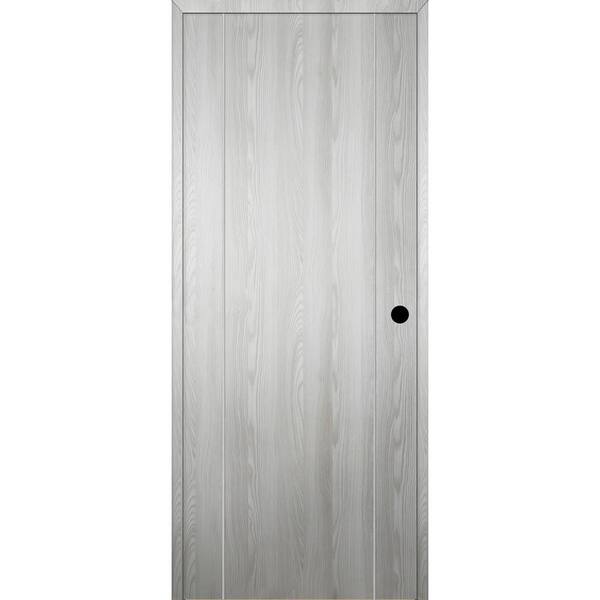Belldinni Optima 2U DIY-Friendly 18 in. x 80 in. Left-Hand Solid Core Ribeira Ash Composite Single Prehung Interior Door
