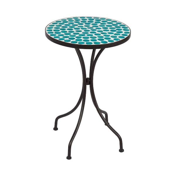 S'DENTE Villa Mosaic Metal Outdoor Side Table