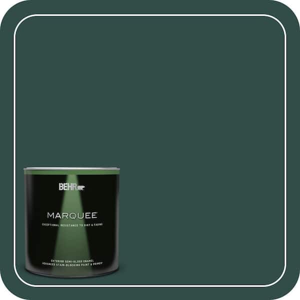 BEHR MARQUEE 1 qt. #ECC-51-3 Hidden Forest Semi-Gloss Enamel Exterior Paint & Primer