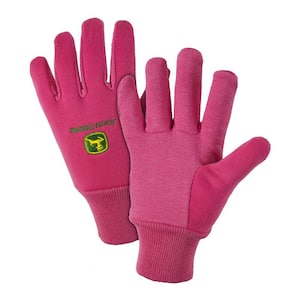 Cotton Jersey Ladies Large Light-Duty Grip Gloves