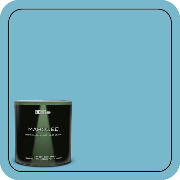 BEHR MARQUEE 1 qt. #M480-4 Below Zero Semi-Gloss Enamel Exterior Paint & Primer