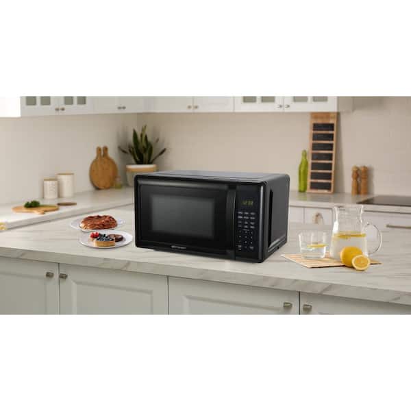 Emerson 0.7 cu. ft. 700-Watt Compact Countertop Microwave Oven in Black -  Yahoo Shopping