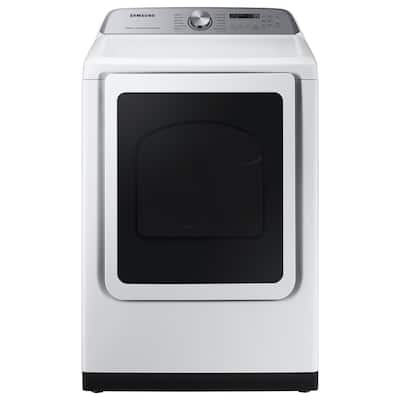 7.4 cu. ft. Smart Vented Electric Dryer with Steam Sanitize+ in White