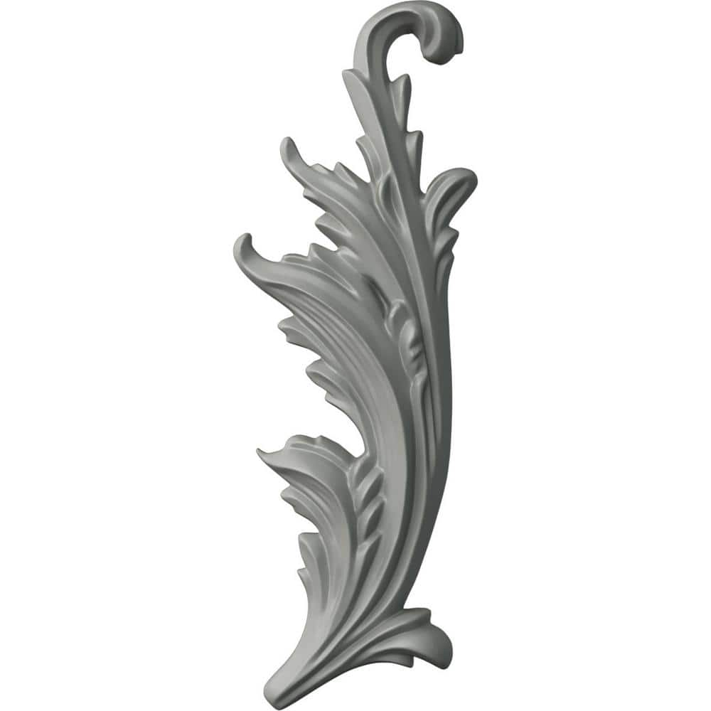 White Primed Urethane Applique Scroll Onlay