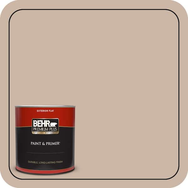 BEHR PREMIUM PLUS 1 qt. #BXC-13 Rustic Rose Flat Exterior Paint & Primer