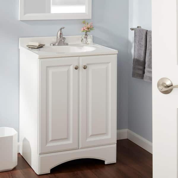 4 in. Centerset Single-Handle Bathroom Faucet in Brushed Nickel