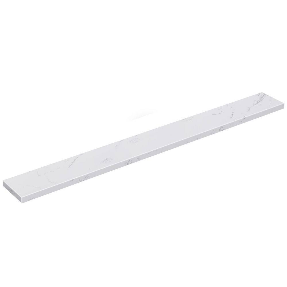 60 in. W Engineered Stone Vanity Backsplash in White price history on PriceWatchPro