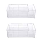 Kenney Storage Made Simple Drawer Organizer Bin 4 Compartments in Clear  KN68064P2REM - The Home Depot