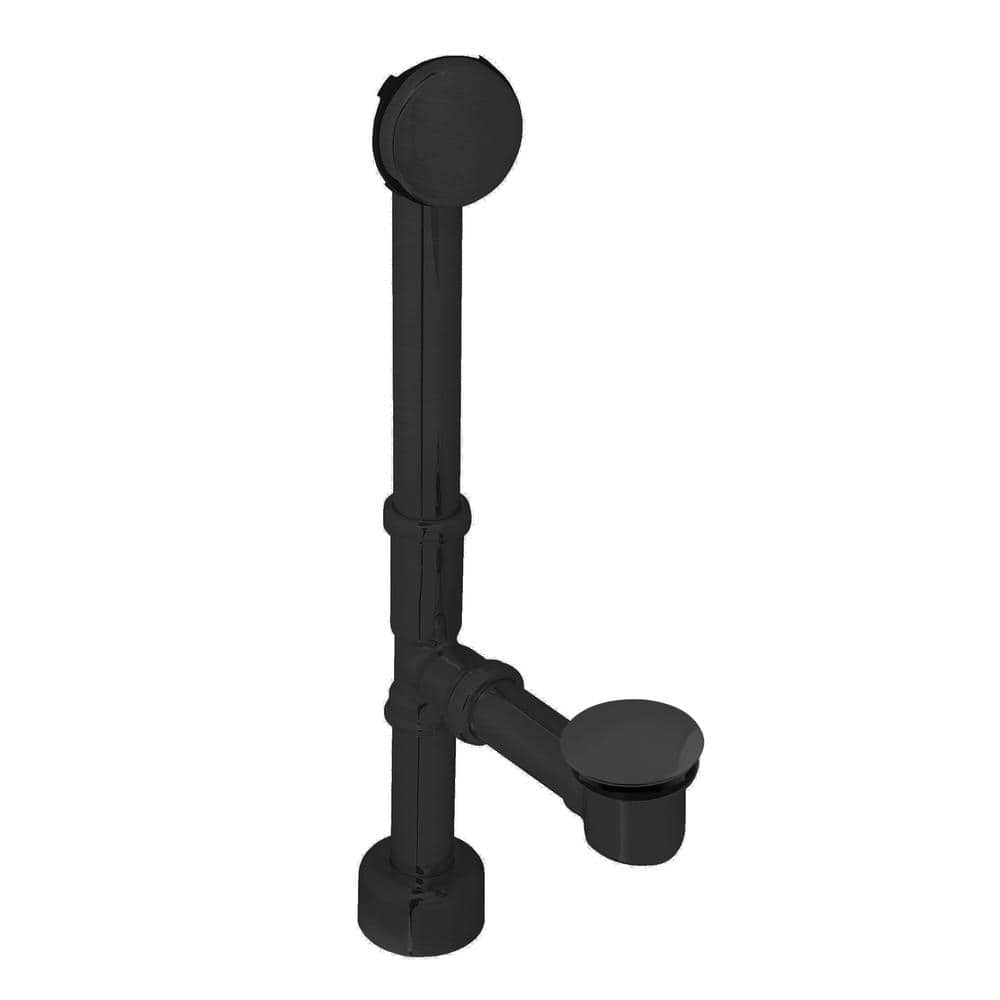 14 in. Make-Up 17-Gauge Finished European Tip-Toe Bath Waste Hidden Overflow Matte Black price history on PriceWatchPro