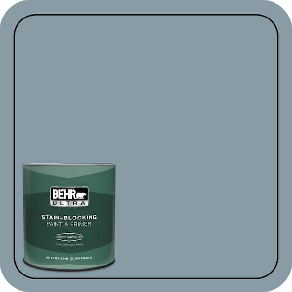 BEHR ULTRA 1 qt. #MQ5-27 Rainy Season Extra Durable Semi-Gloss Enamel Interior Paint & Primer