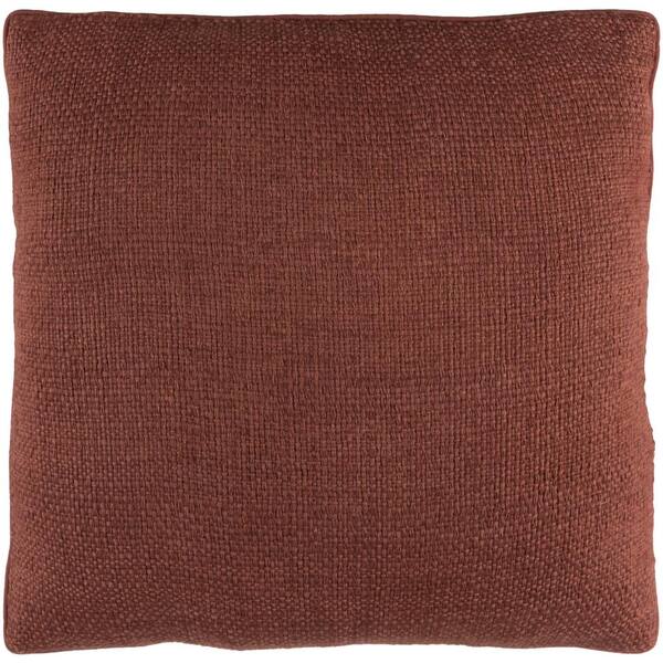 Artistic Weavers Jadis Brown Solid Polyester 20 in. x 20 in. Throw Pillow