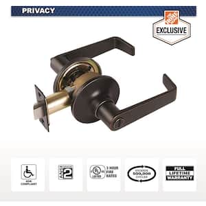 Universal Hardware Light Duty Commercial Privacy (bed/bath) Lever, ADA, UL 3-Hr Fire, ANSI Grade 2, Aged Bronze Finish
