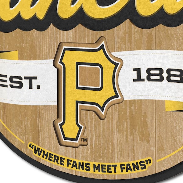 YouTheFan MLB Pittsburgh Pirates Fan Cave Decorative Sign 1903332