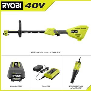 40V Expand-It Cordless Battery Attachment Capable Powerhead Kit with Blower Attachment