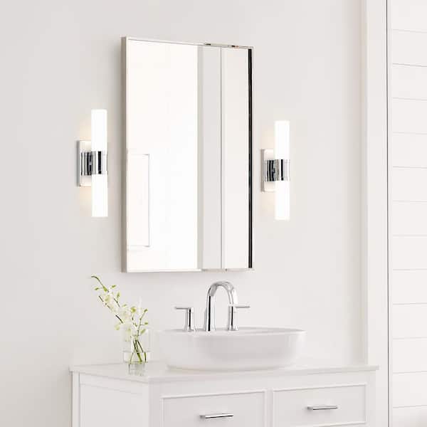 Generation Lighting Keaton 16 in. Small 2-Light Chrome Vanity