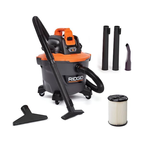 9 Gal. 18V Cordless Portable NXT Shop Vacuum HD0919 Wet Dry Vac (Tool Only) with Filter, Locking Hose and Accessories