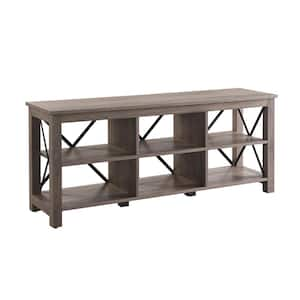 Sawyer 58" TV Stand in Grey Oak Finish