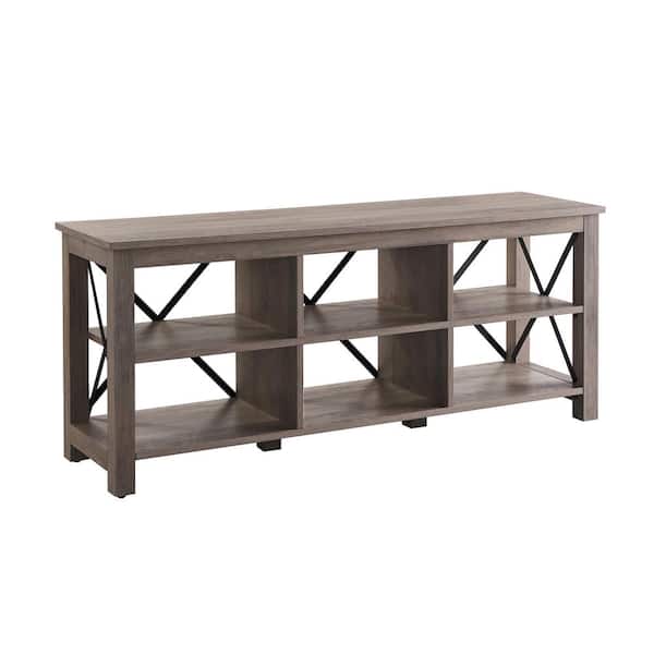 Meyer&Cross Sawyer 58" TV Stand in Grey Oak Finish
