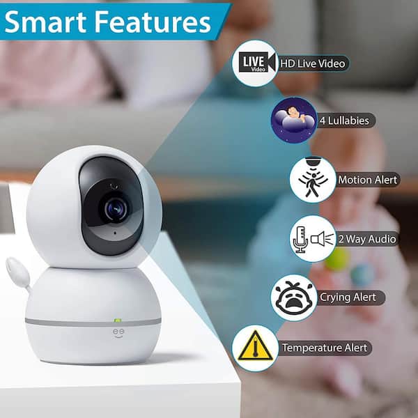 1080P Baby Monitor WIFI IP Surveillance Camera Home Security Video Bulit-in MIC 