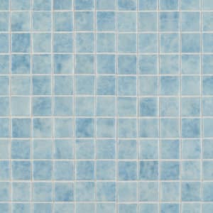 Rapids Fiji 12.24 in. x 12.24 in. Polished Glass Floor and Wall Mosaic Pool Tile (1.04 sq. ft./Sheet)