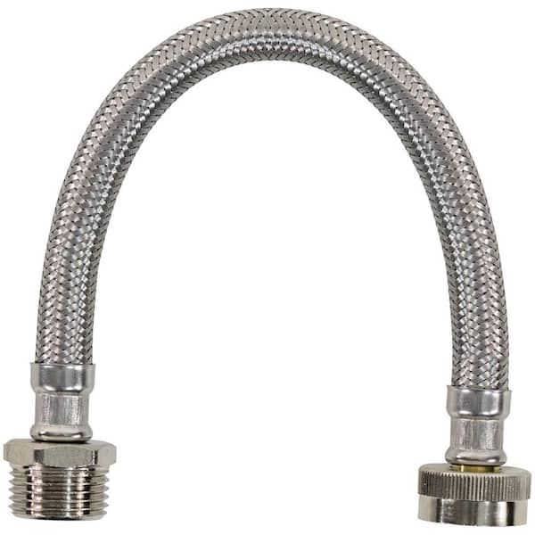 CERTIFIED APPLIANCE ACCESSORIES 1 ft. Braided Stainless Steel Water-Inlet Hose