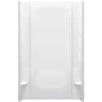 STORE+ 48 in. x 76 in. 1-Piece Direct-to-Stud Alcove Shower Back Wall in White