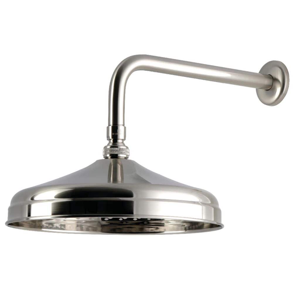 Trimscape 1-Spray 10.25 in. Wall Mount Rain Spray Shower Head with Shower Arm & Flange in Brushed Nickel price history on PriceWatchPro