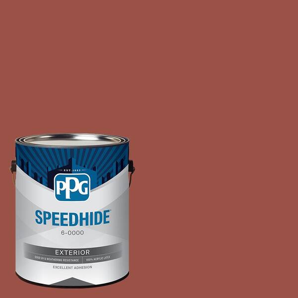 SPEEDHIDE 1 gal. PPG16-29 Hunt Club Red Flat Exterior Paint