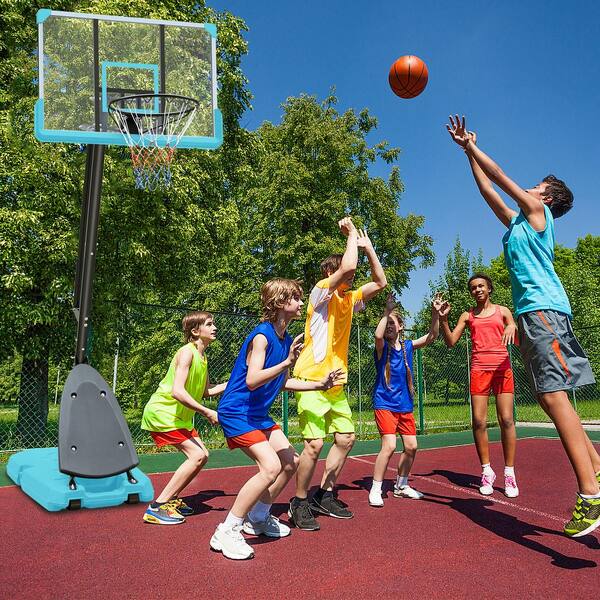 IFanze Portable Basketball Hoop Goal System Height Adjustable 4.4ft