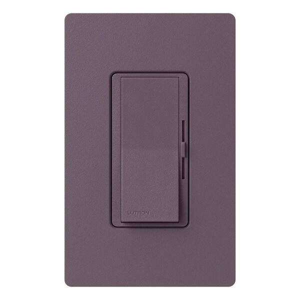 Lutron Diva Dimmer Switch for Incandescent and Halogen Bulbs, 600-Watt/Single Pole or 3-Way, Plum (DVSC-603P-PL)