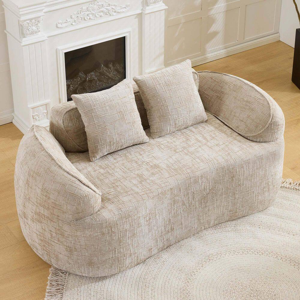 Dark Green Corduroy Two Arm Chaise Lounge, Folding Boneless Couch, Sofa Bed