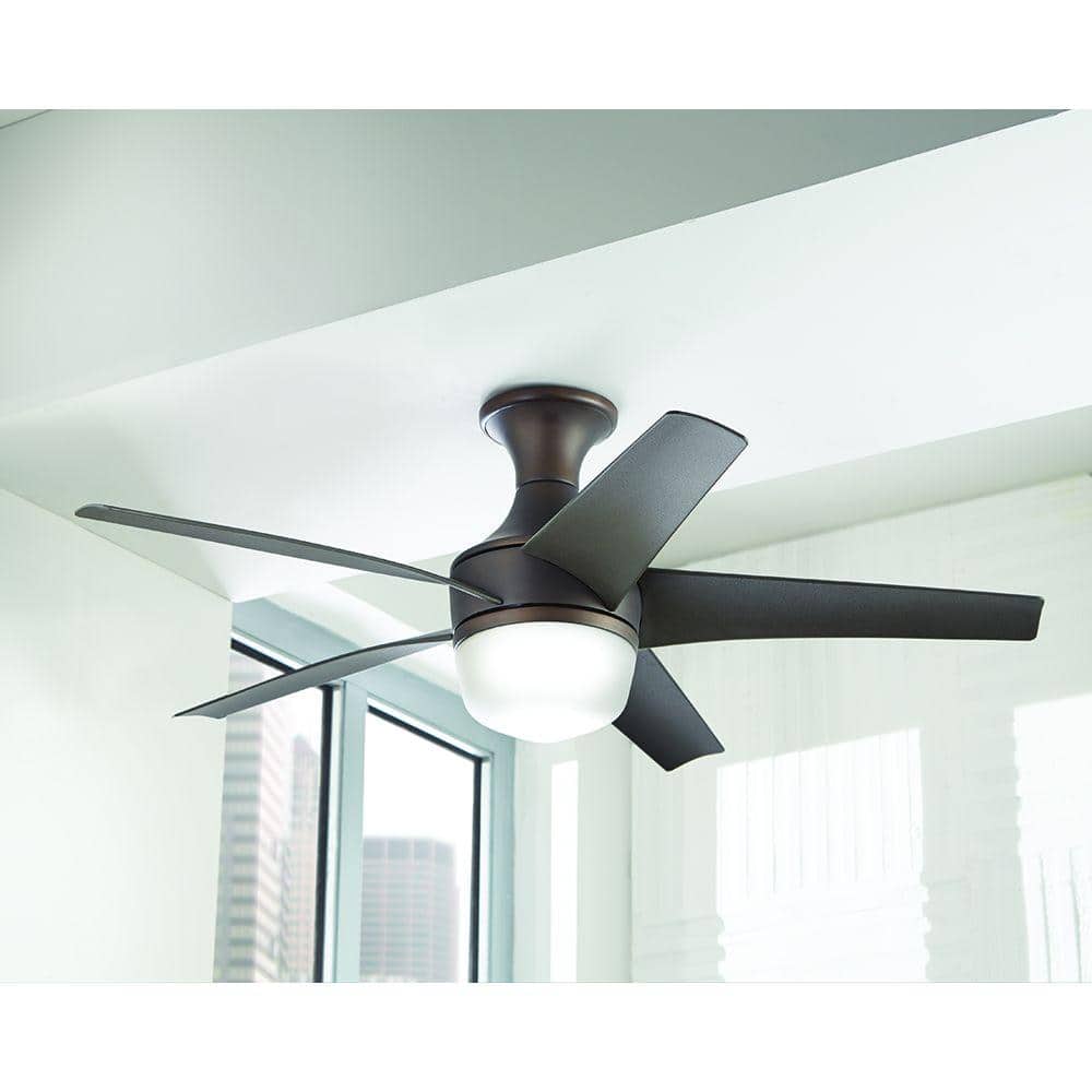 Tuxford 44 in. LED Indoor Mediterranean Bronze Ceiling Fan with Light Kit and Remote Control price history on PriceWatchPro