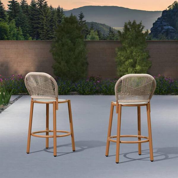 Armless outdoor bar discount stools