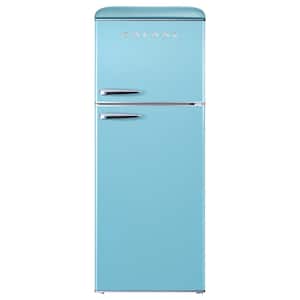 10 cu. ft. Retro Frost Free Top Freezer Refrigerator in Bebop Blue, ENERGY STAR