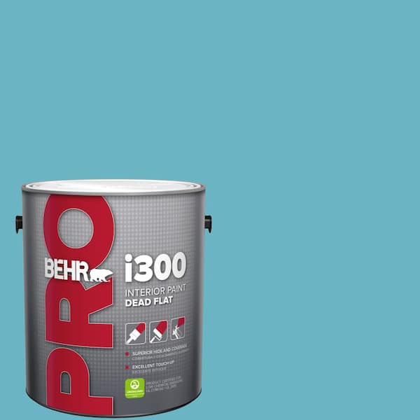 BEHR PRO 1 gal. #530D-5 Riverside Blue Dead Flat Interior Paint