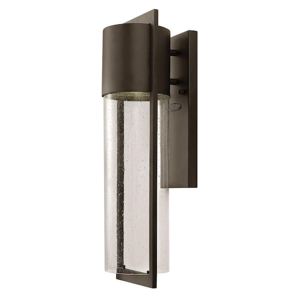 Hinkley Shelter Medium Outdoor Wall Mount Lantern, Buckeye Bronze