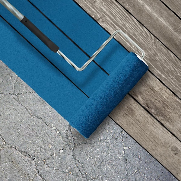 5 gal. #P500-7 Cosmic Cobalt Textured Low-Lustre Enamel Interior/Exterior Porch and Patio Anti-Slip Floor Paint