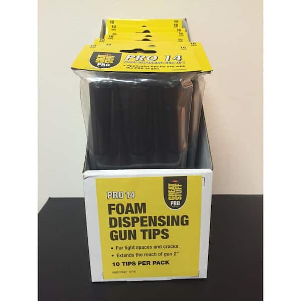 Pro 14 Insulating Spray Foam Dispensing Gun Replacement Tips (10-Pack)