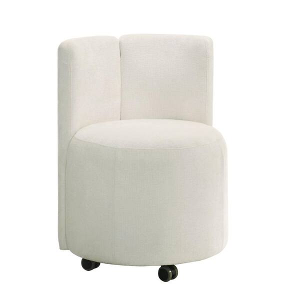 Acme Furniture Blayde White Chenille Side Chair (Set of 2) with